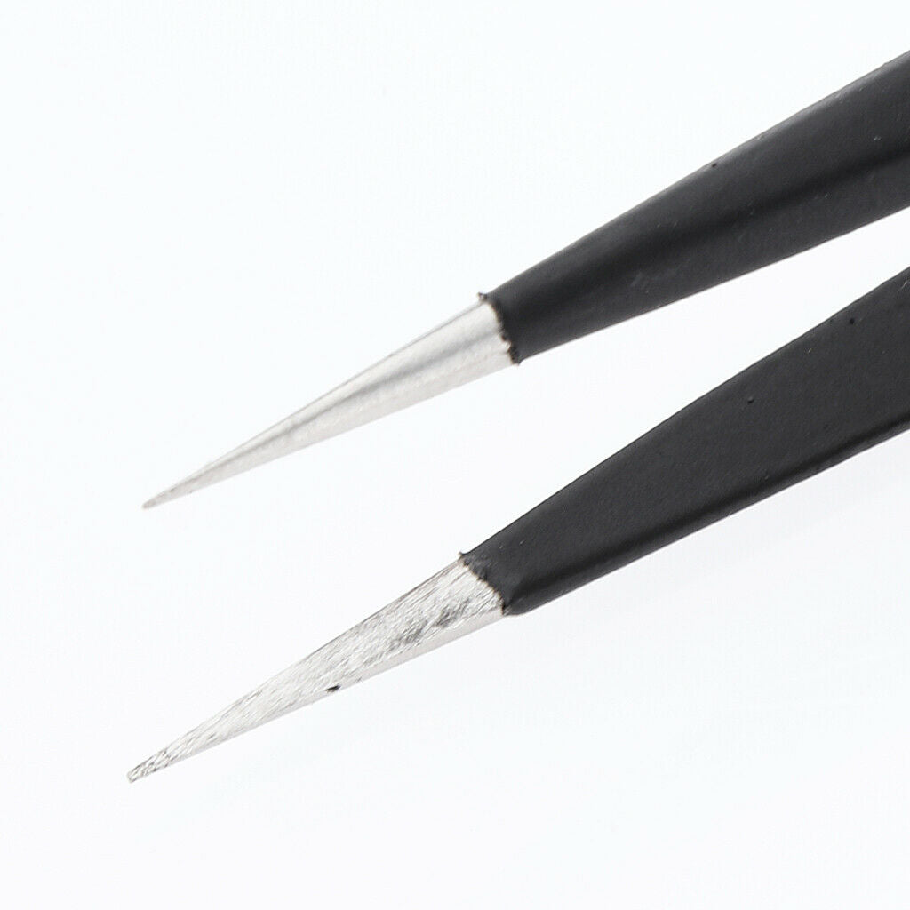 2 Pieces Eyelash Curler Eyelash Extension Tweezers Stainless Steel Clips