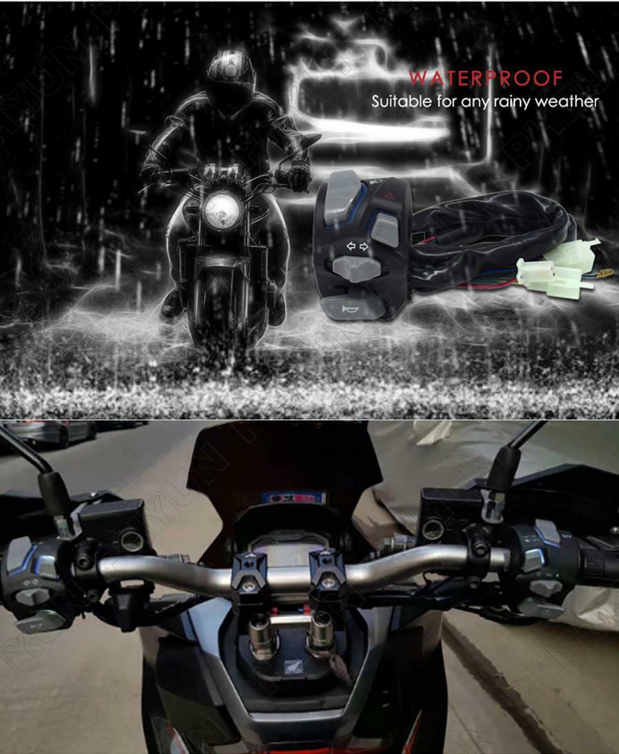 7/8'' Motorcycle Handlebar Light Switch Signal Horn Start Kill Button Universal