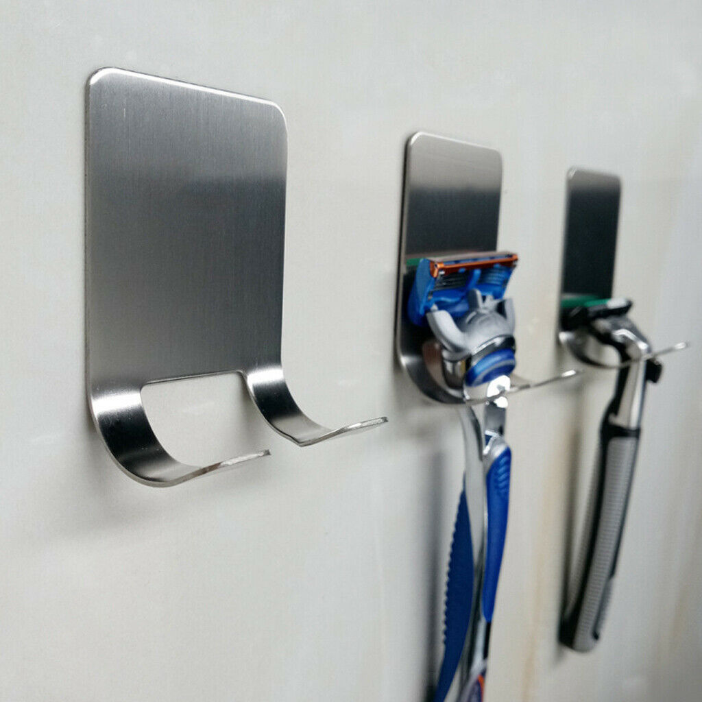 Holder Self-adhesive Multi-purpose Hooks Stainless Steel, Waterproof