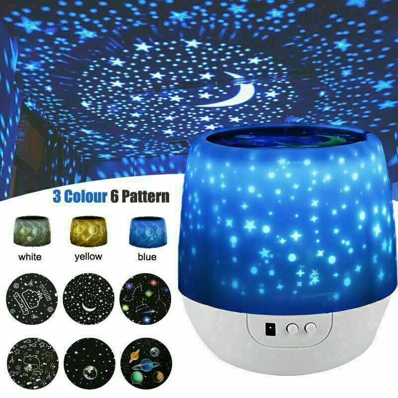 Magic LED Light Projector Star Moon Sky Baby Kid Night Mood Lamp Christmas Gift