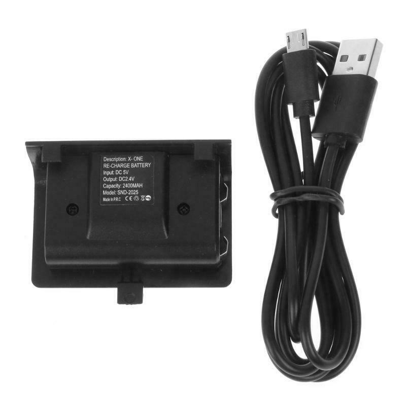 New NI-MH 2400MAHCharger Kit Rechargeable Battery Pack + USB Cable For Xbox One