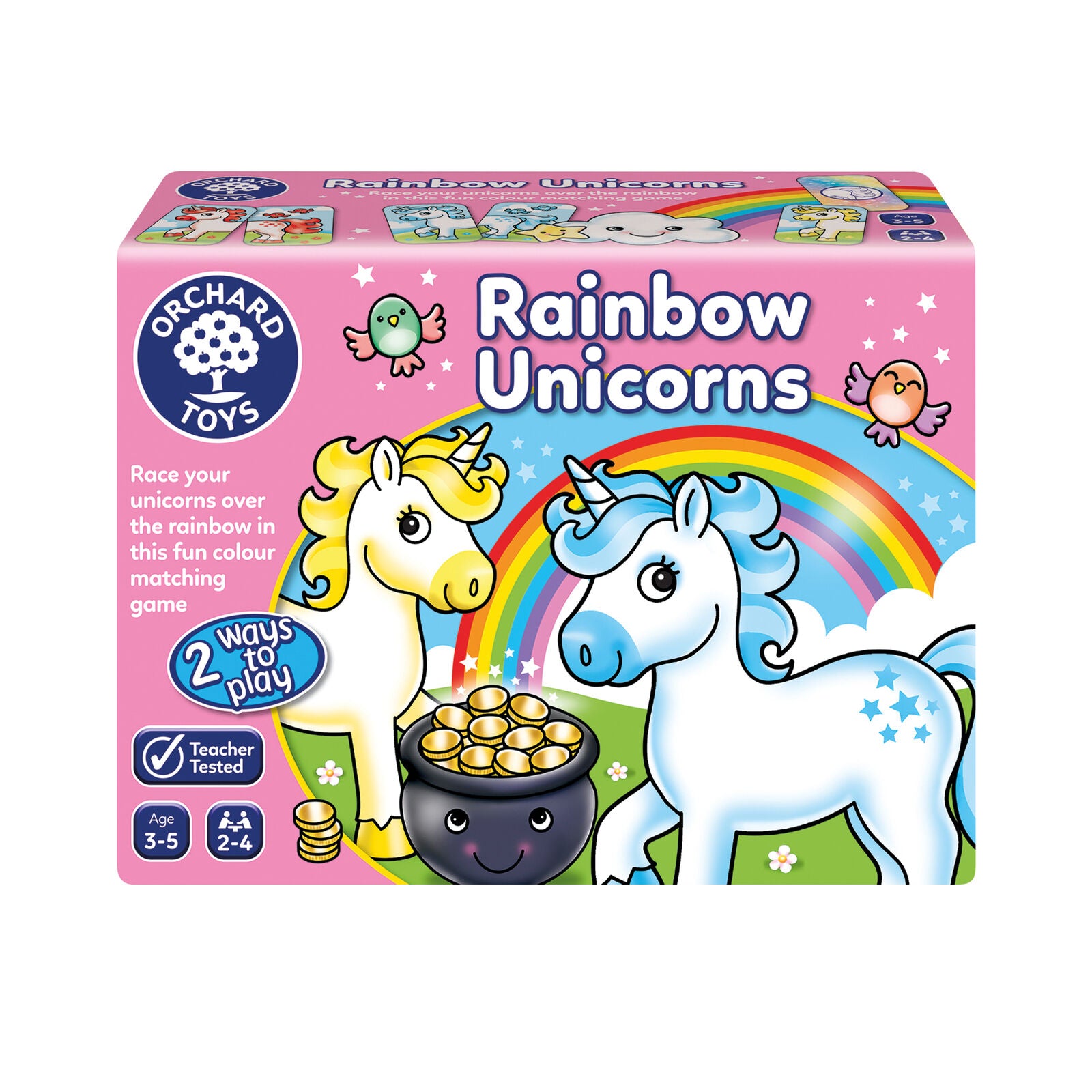 Orchard Toys 095 Rainbow Unicorns Colour & Matching Game Family Children Age 3+