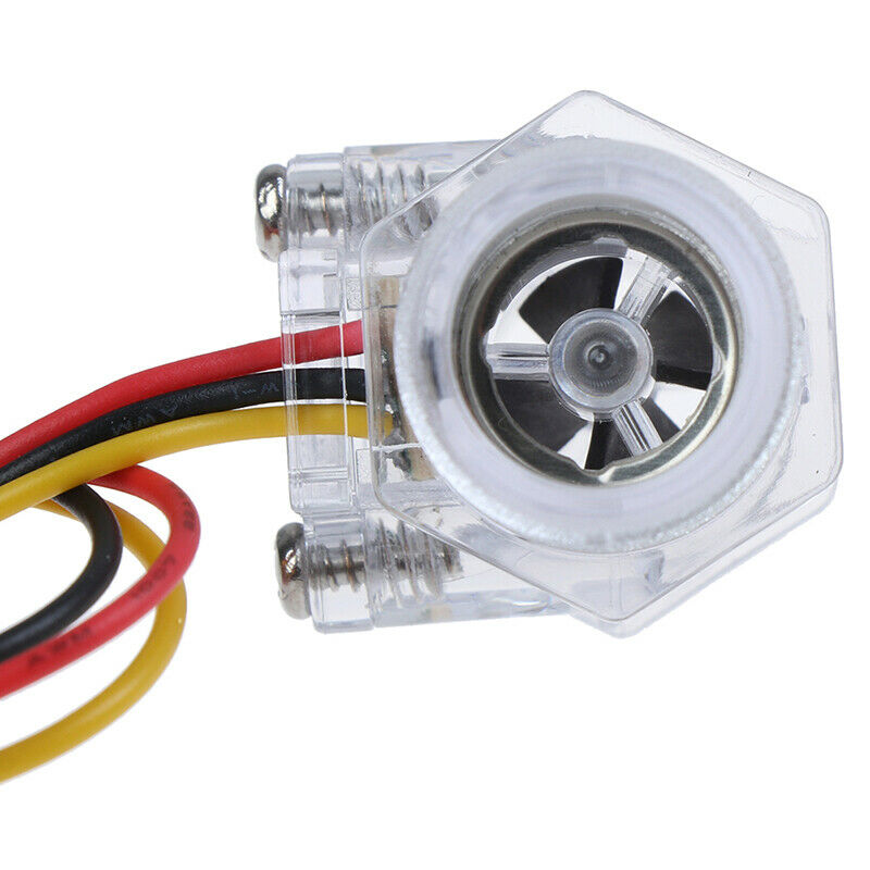 1Pc Water Flow Sensor Switch G1/2" Hall Effect EBter Control DC 5-15V.l8