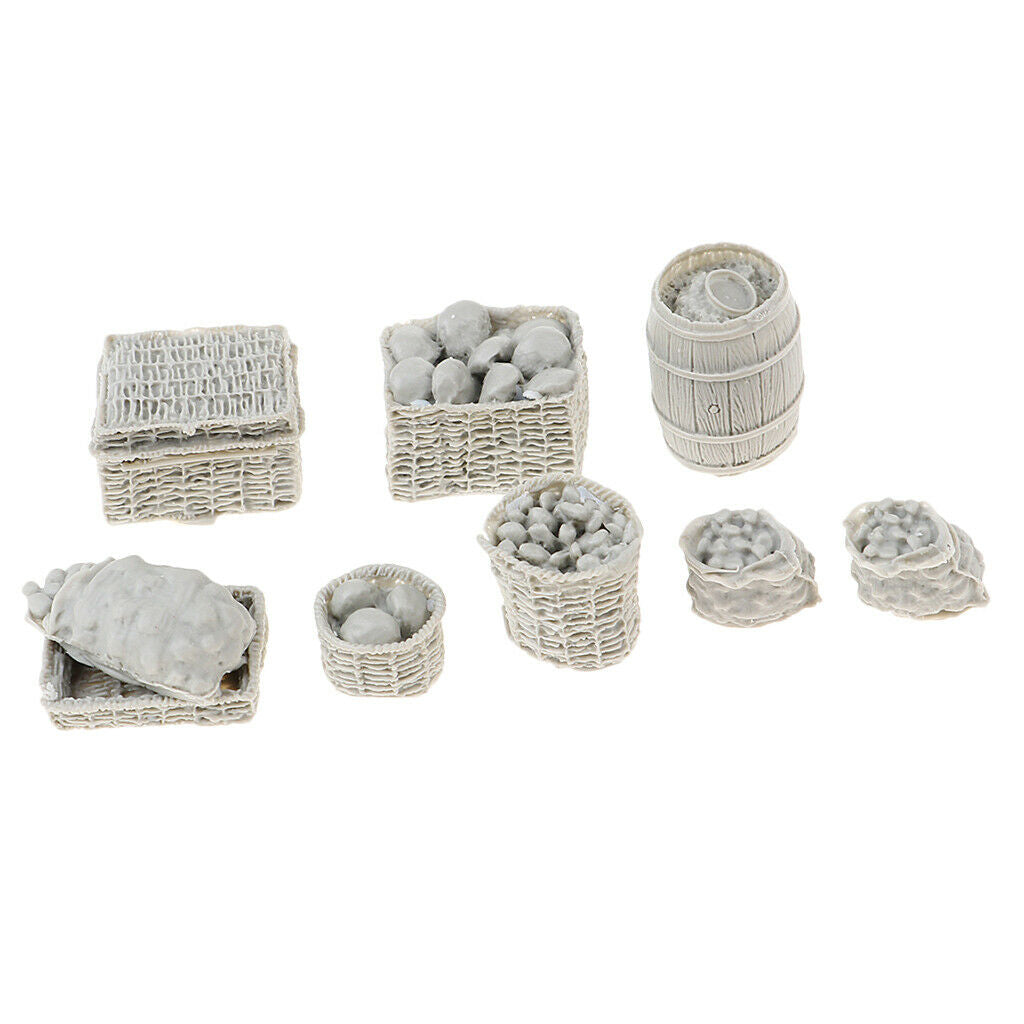 1/35 Scale Supplies Food Basket Cask Miniatures Armor Landscape Accessory