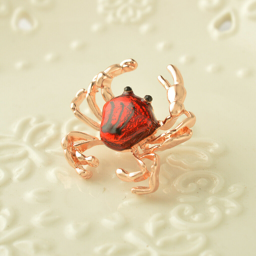 Women Fashion Animal Brooch Pins Insect Breastpins Wedding Jewelry Red