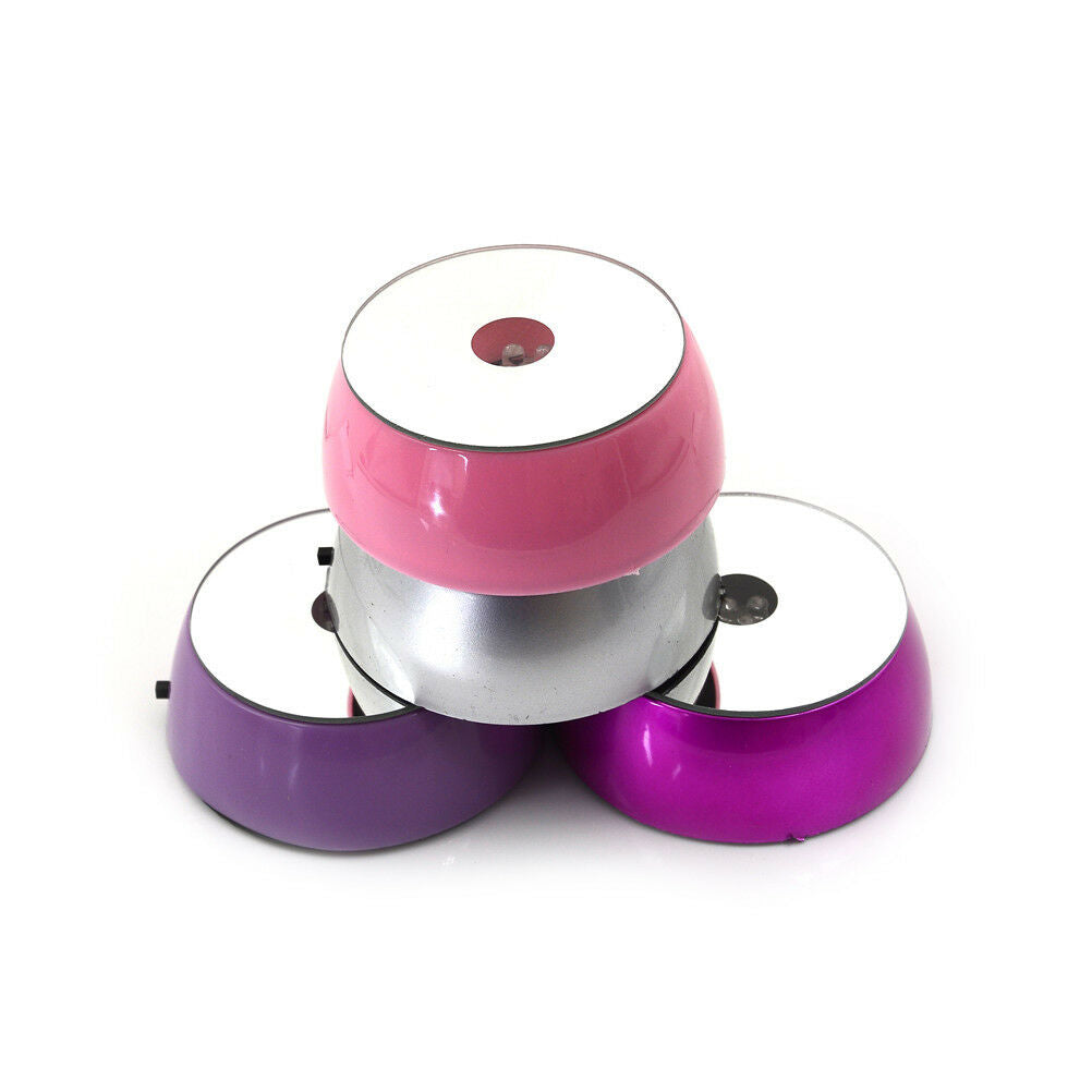 Round Crystal Display Stand Base 3 LED Lights Crystal Ball Cocktail Parts.l8
