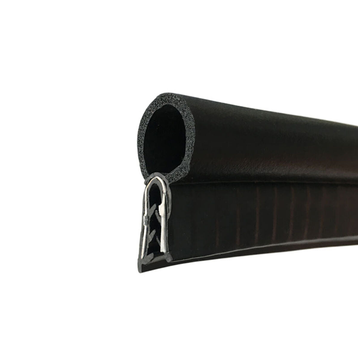 Black Car Auto Door Antiscratch Soundproof Edge Seal Strip O U Type Rubber Trim