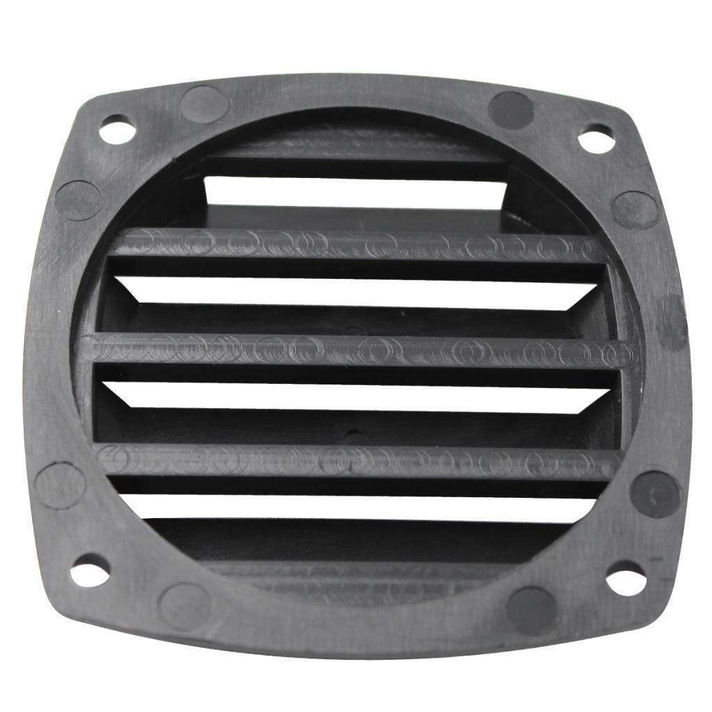 2x 3 Inch Black Plastic Louvered Vents Marine Boat Yacht Hull Air Vent