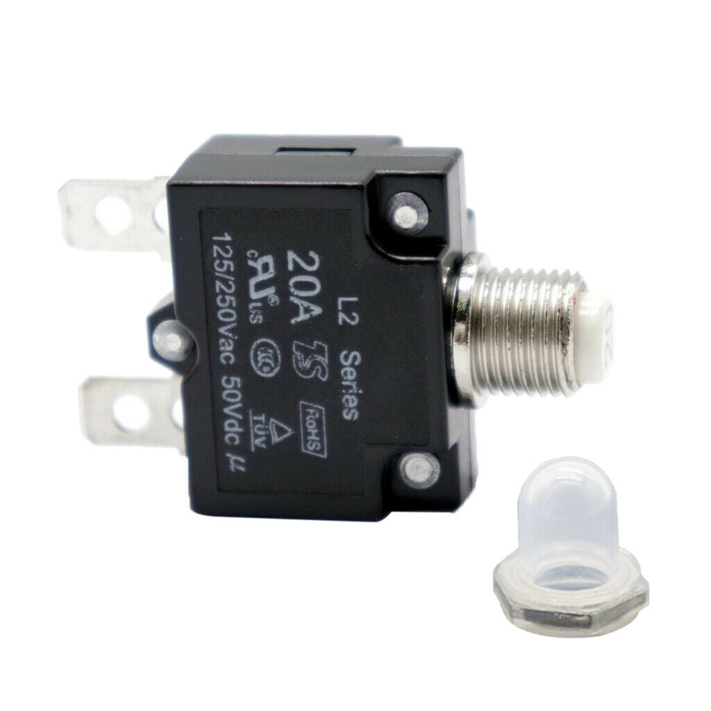 4Pcs 10A+20A Circuit Breaker Manual Reset Thermal Overload Protector Switch