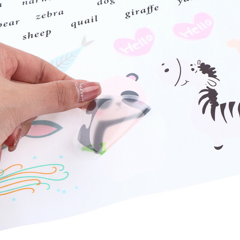cartoon Jungle wild 26 letters alphabet animals wall stickers kids wall d.l8