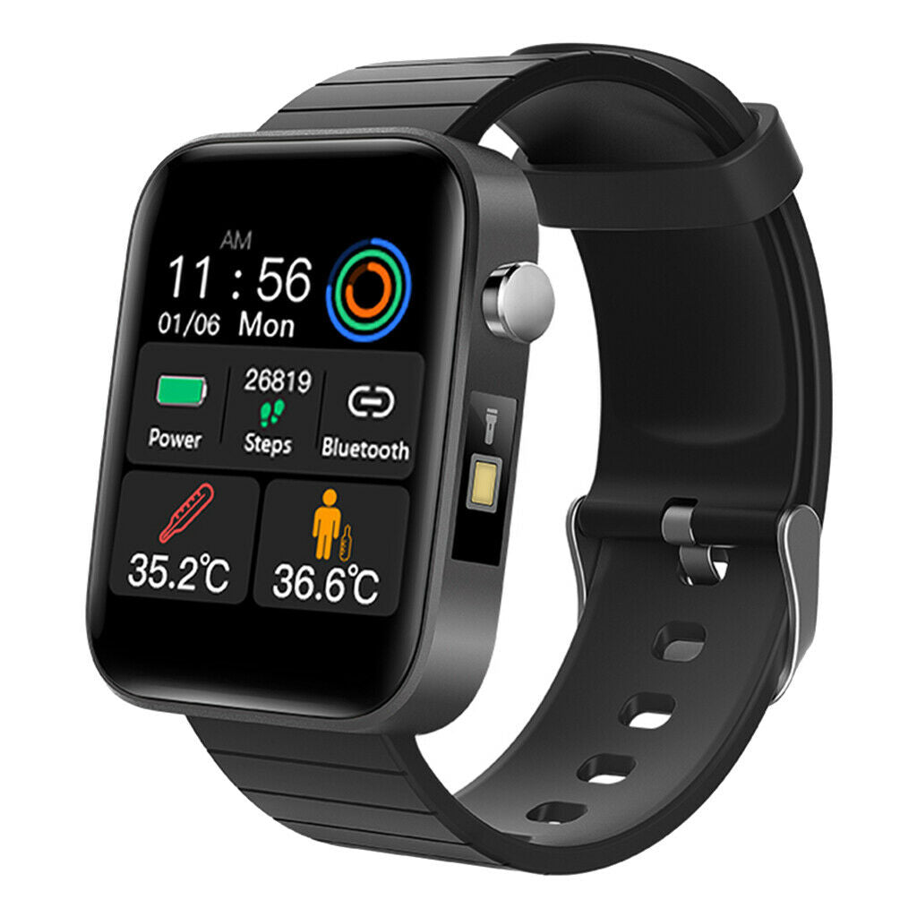 1.54inch Square Men IP67 Waterproof Bluetooth 5.0 Blood Pressure Smart Watch