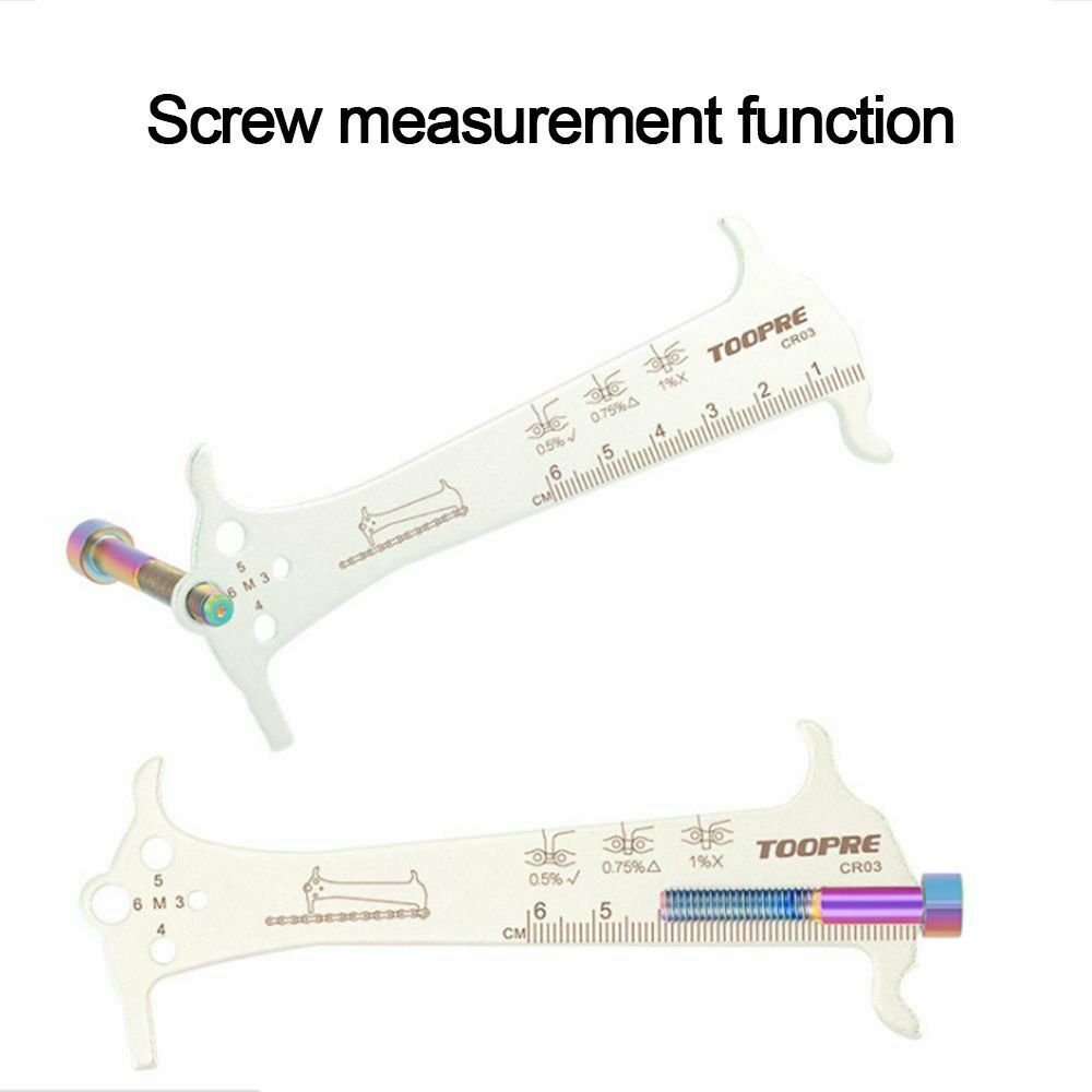 Three-in-one Caliper Ruler Chain Measurement Bike Chain Wear Indicator Gauge