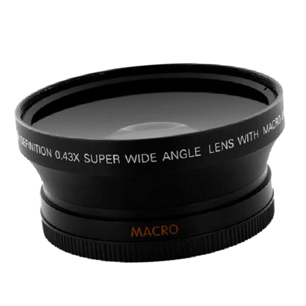 52mm 0.45x HD super wide angle lens with macro for Canon EOS 70D 60D 7D