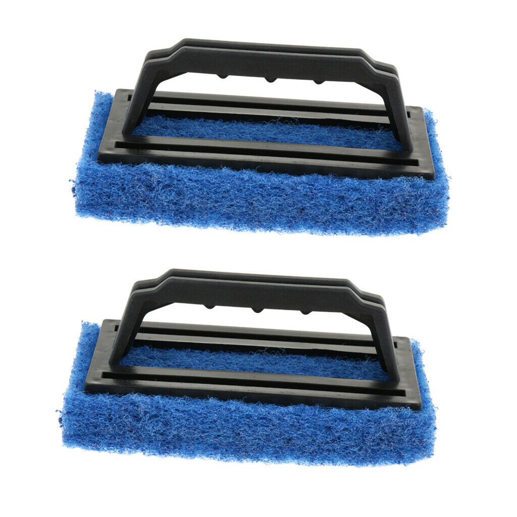 2x Handle Plastic Sponge Cleaning Kitchen Bathroom Bath Brush