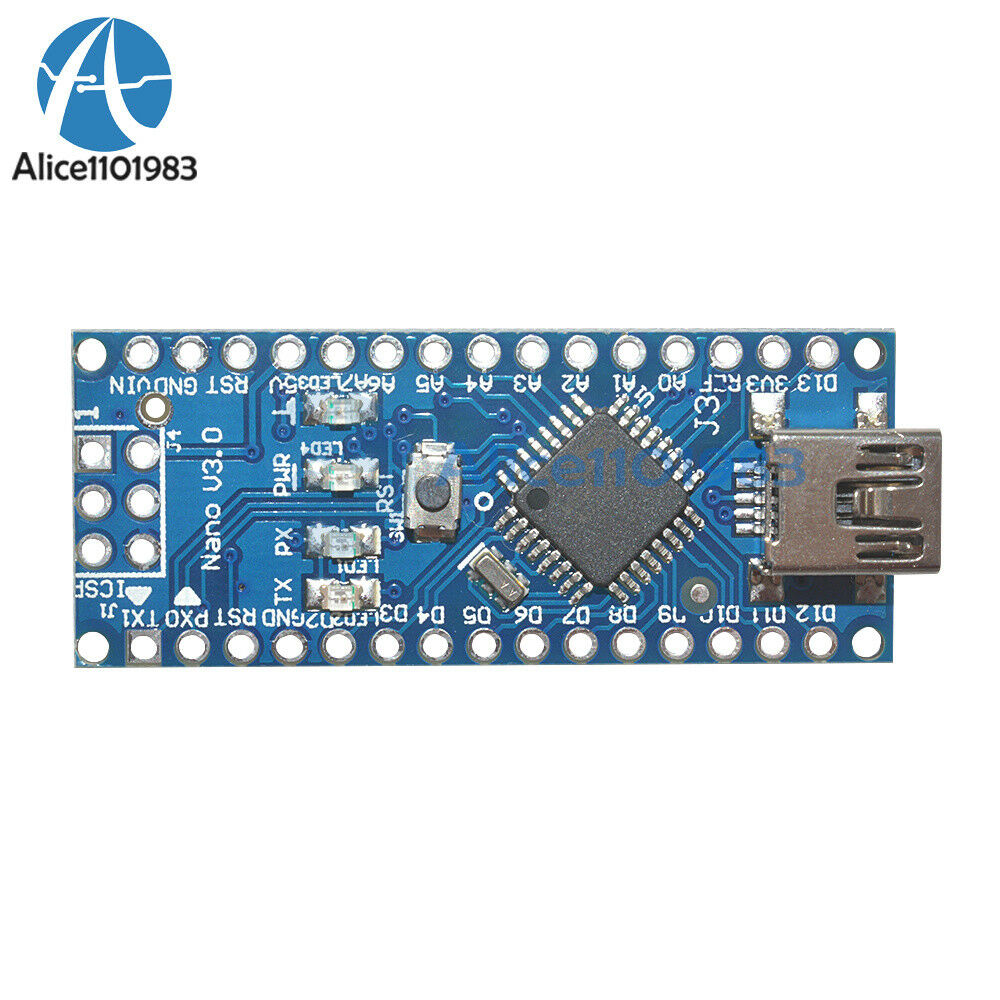 Arduino Mini USB Nano V3.0 ATmega328 5V 16M+Nano I / O Expansion sensor Shield