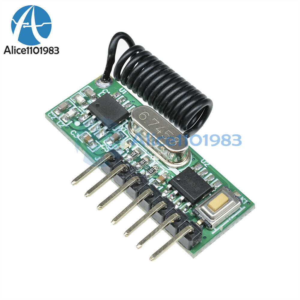 10PCS Wireless 433MHz RF Receiver Remote Control 4 Way Learning Decoder Board
