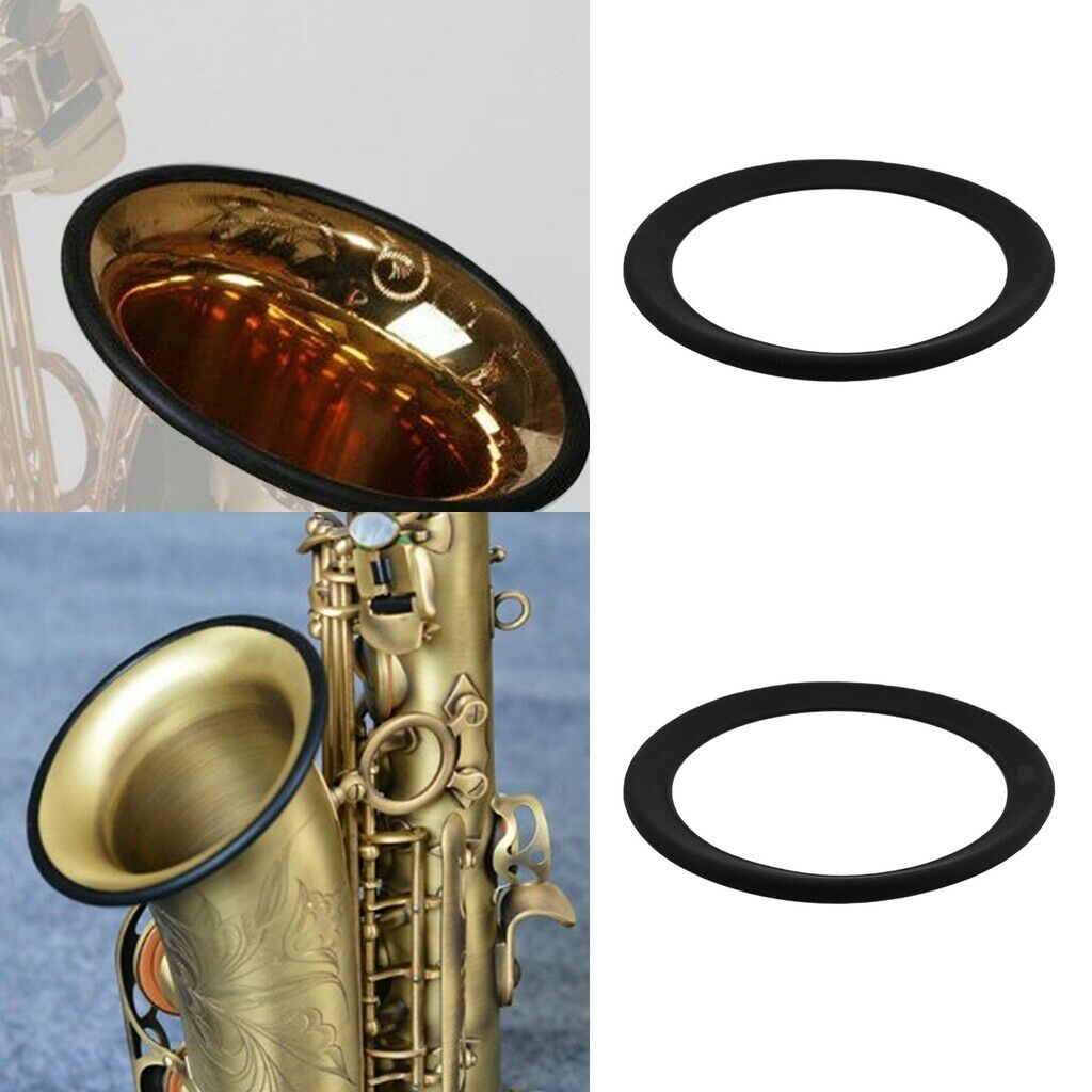 Silicone Sax Saxophone Noise Mute Ring Silencer Dampener Parts 11cm
