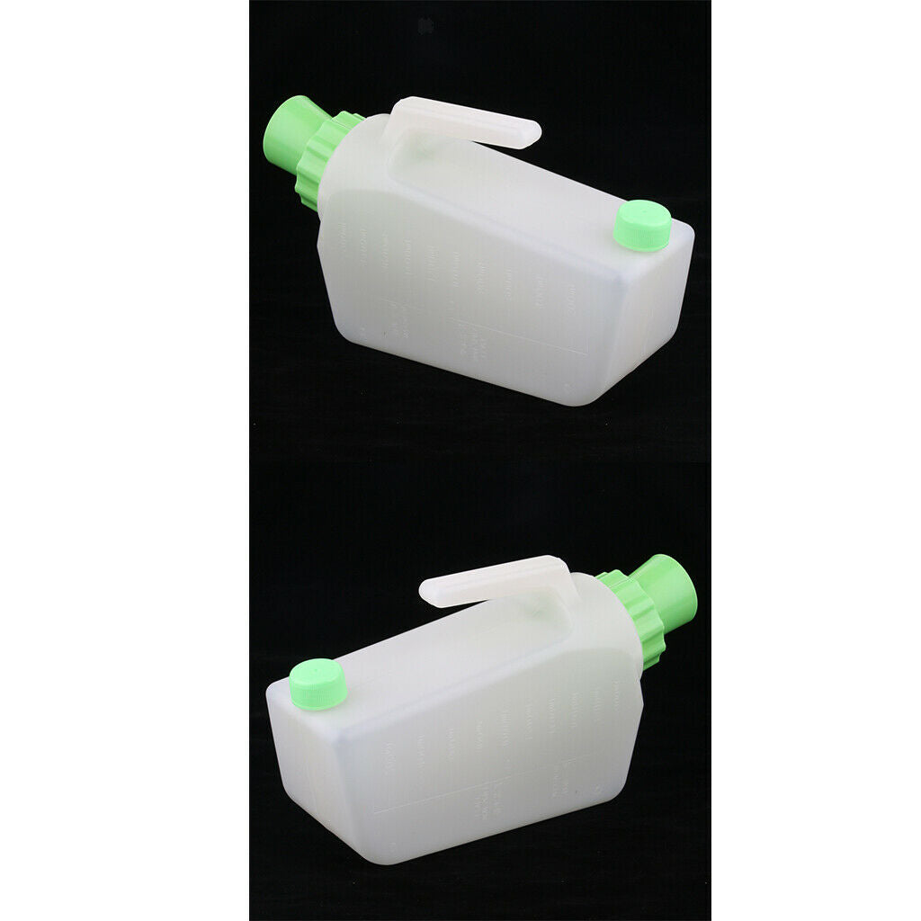 2X Elderly Patients Male Urinal Bottles Pee Bottle Night Drainage Containers