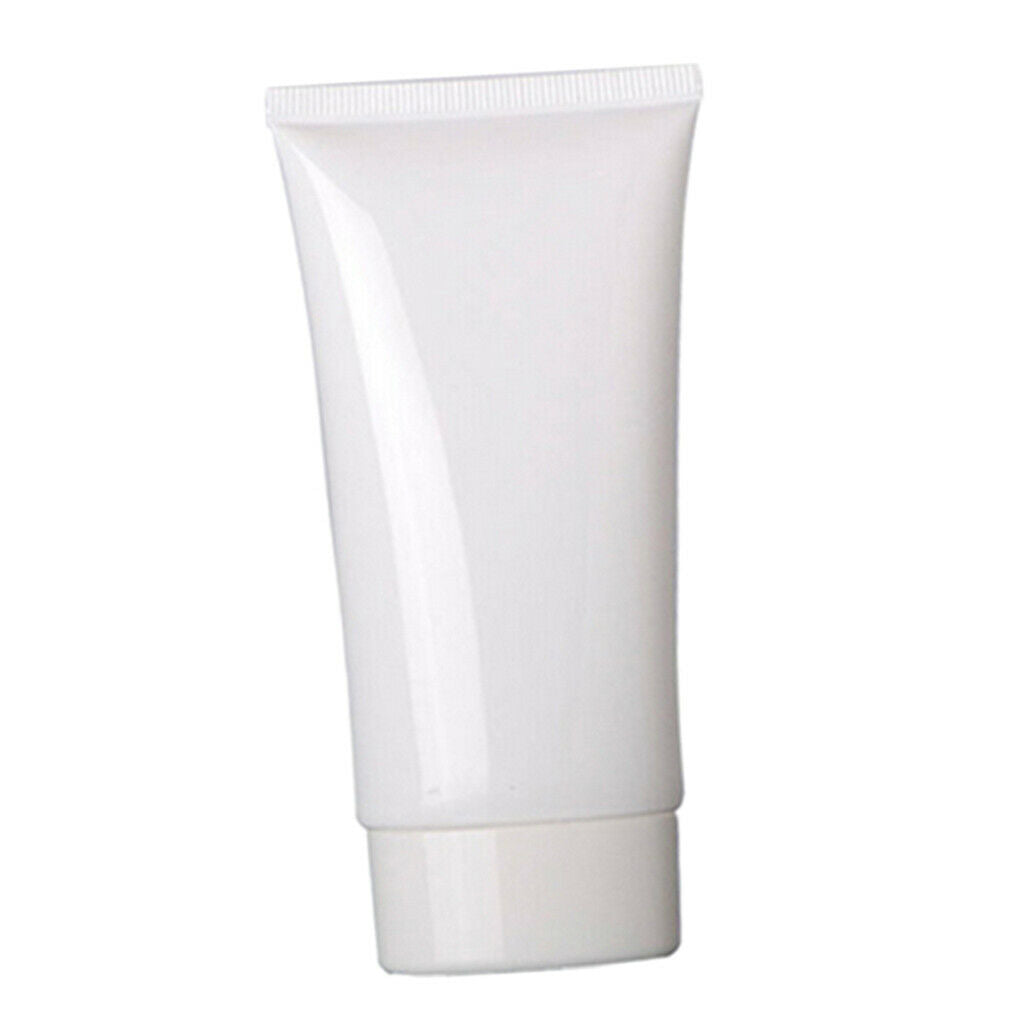 2x Empty Soft Tubes Travel Lotion Emulsion Hair Gel Moisturizer Bottles