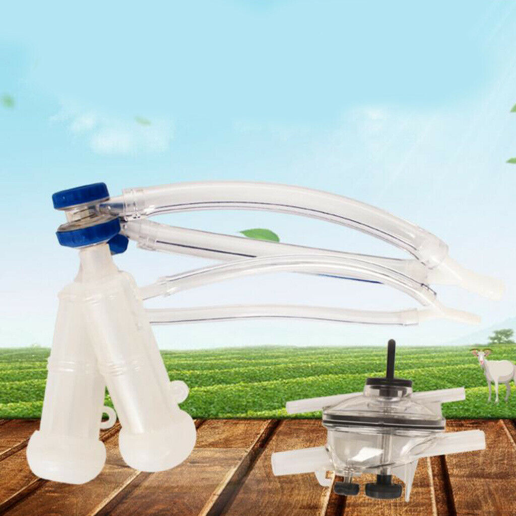 Plastic Goat Sheep Milker Machine Parts Milker Claw - Milking Teat Cups Hose