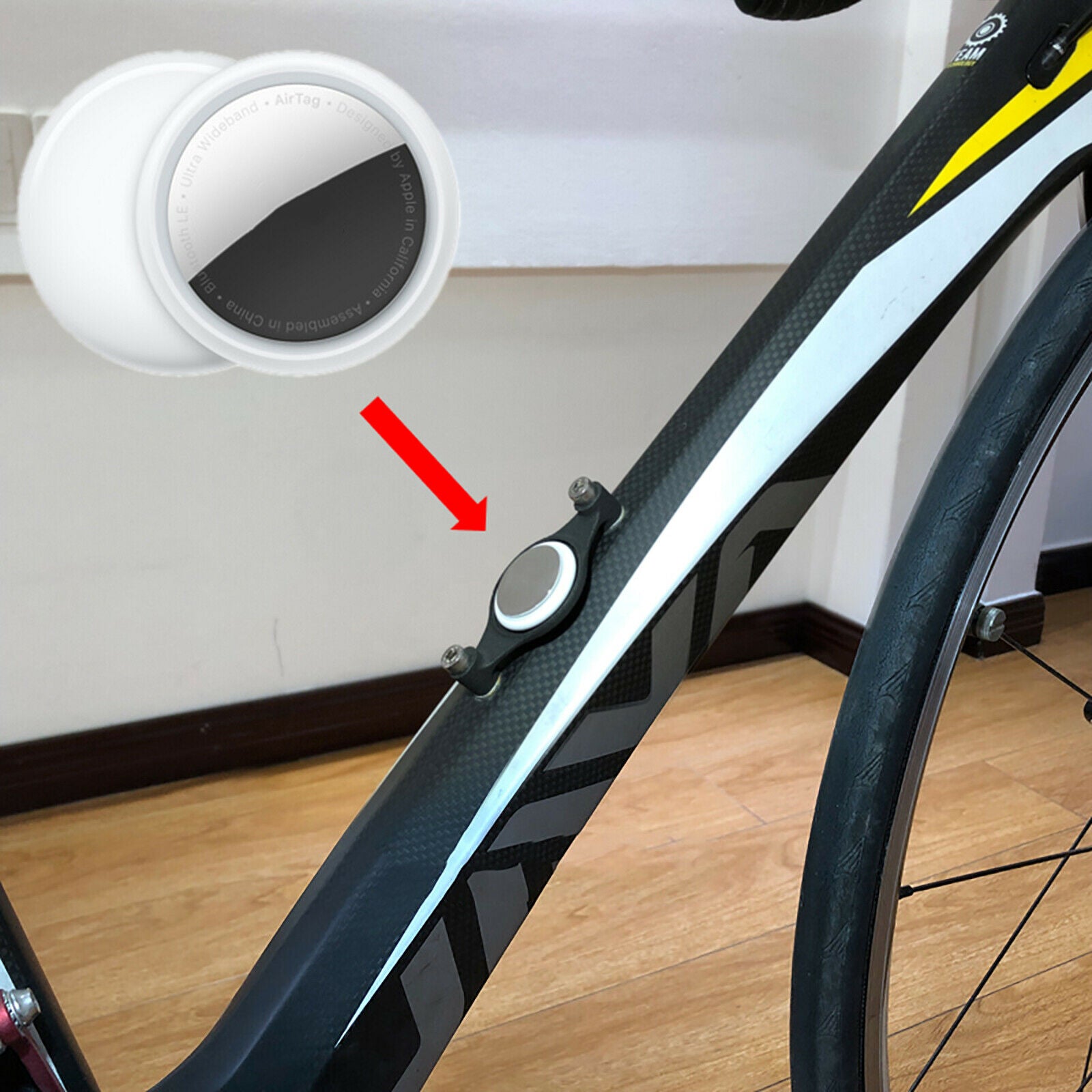 Anti-lost Device Fixing Frame Bracket for Airtag Bicycle Protective