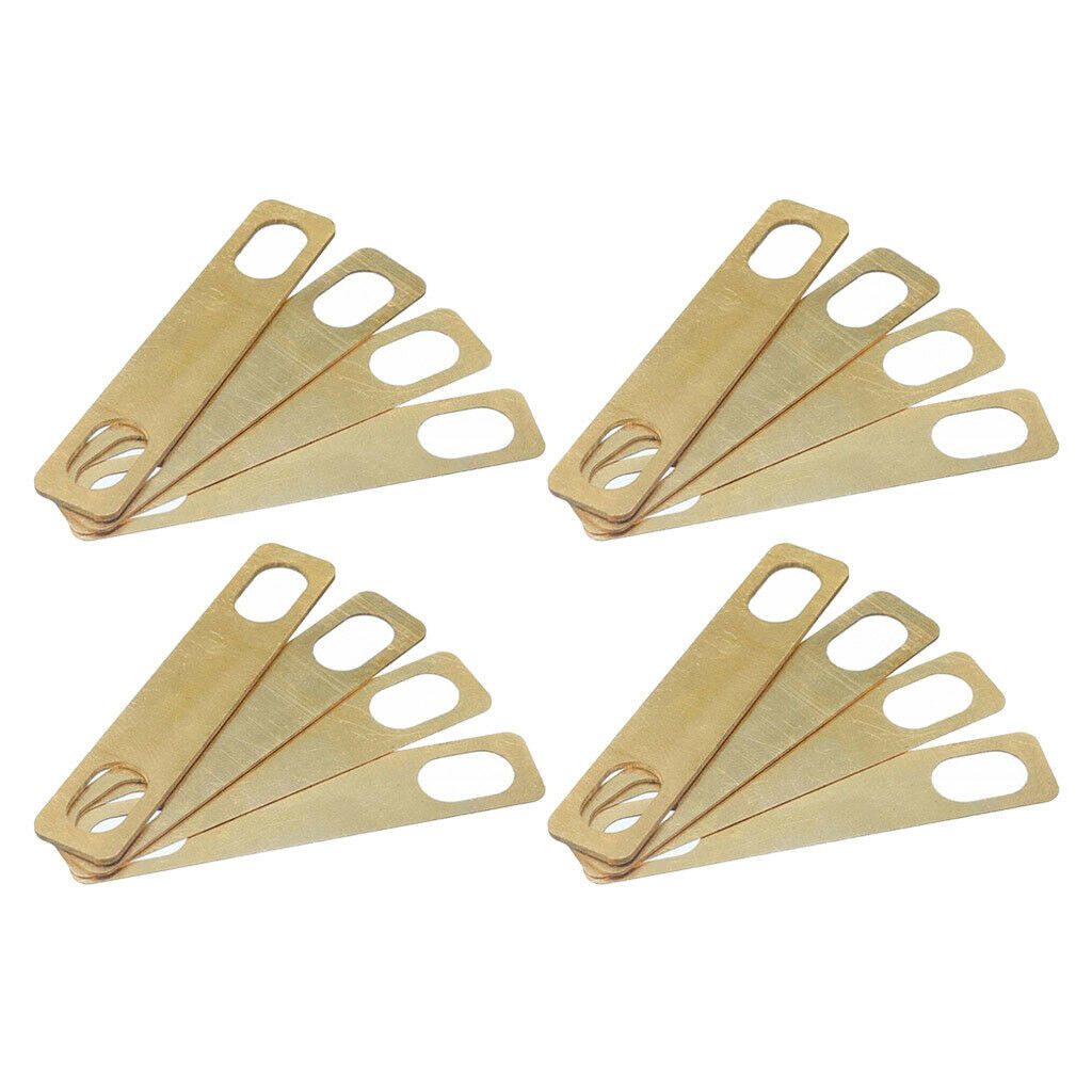 16 Pieces 0.2mm,0.5mm,1mm Neck Shims for Guitar Bass Accessories