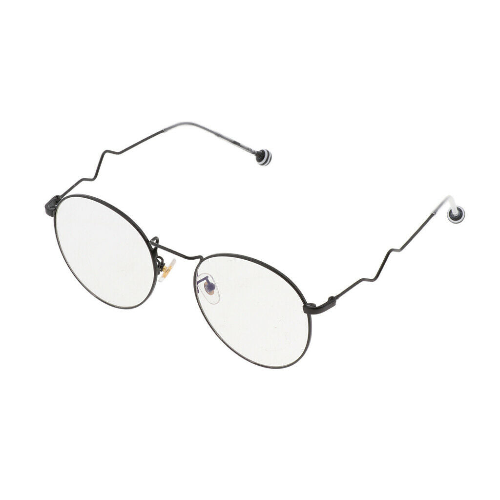 Metal Eyeglass Frames Women Girls Metal Frame Eyeglass Frame - Black, as