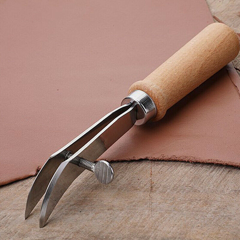 1pc Leather Tools Adjustable Cutter DIY Handmade Leather Crimper  Edge Ho.l8