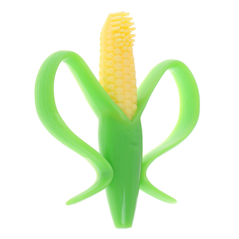 Baby Silicone Teether Training Toothbrush Corn Teething Chew for Infant Chewi Tt