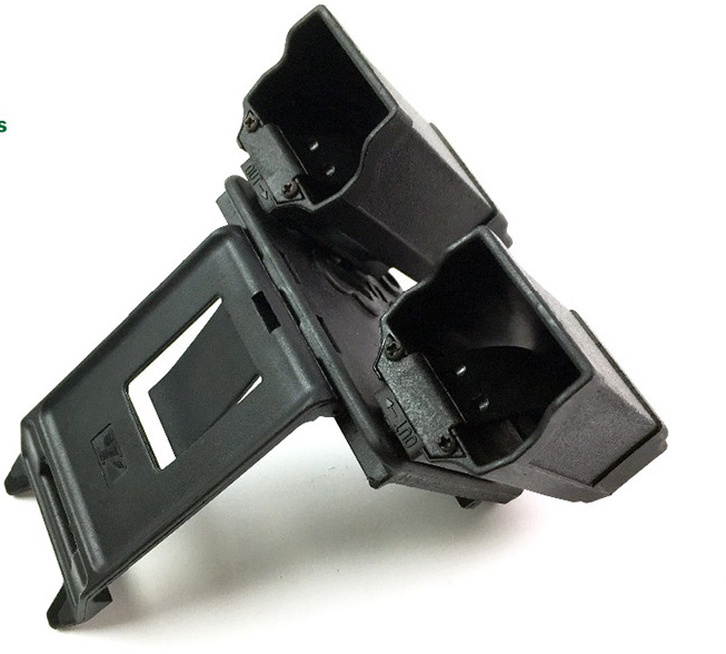 Double Magazine Pouch Holster Pouches For Glock 9mm .40 Cal USP P226 Black