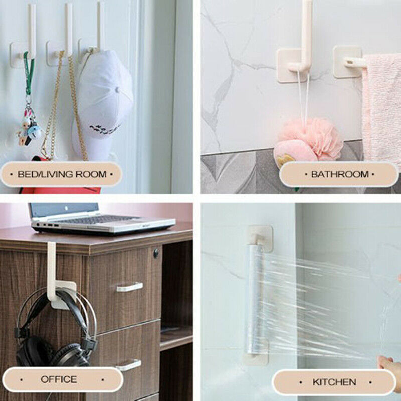 Multifunctional Hooks Self Adhesive Practical Wall Door Storage Holder