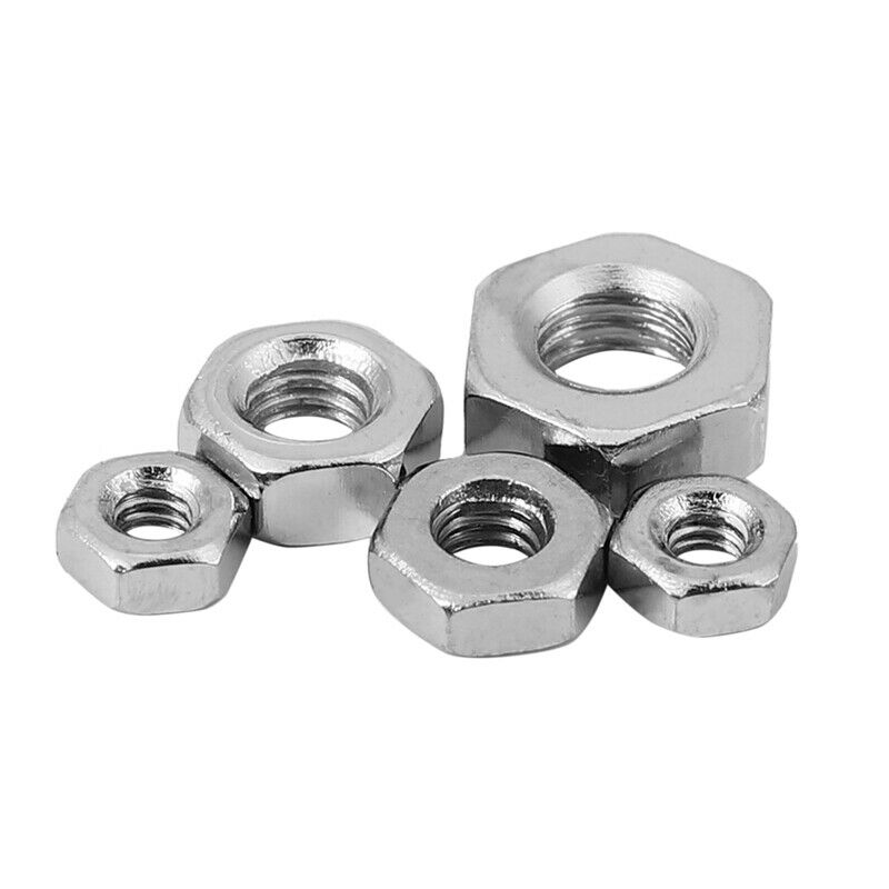 250 Pcs/Set M1.6 M2 M2.5 M3 M4 Carbon Steel Hex Nut Assortment Kit Hexagon NutJ9