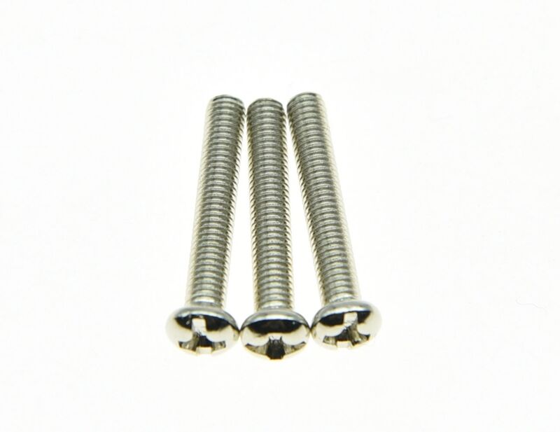 30xNickel Metric M3 Guitar Bridge Saddle Intonation Screws for Squier Strat Tele