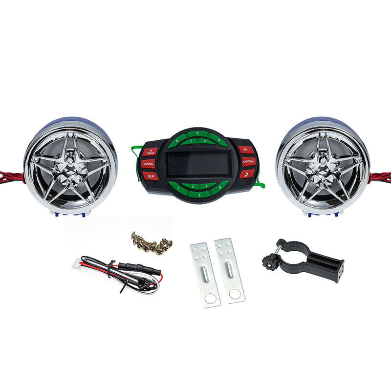 Motorcycle Host Machine Bluetooth Audio MP3 Radio Stereo Speaker Universal Bike