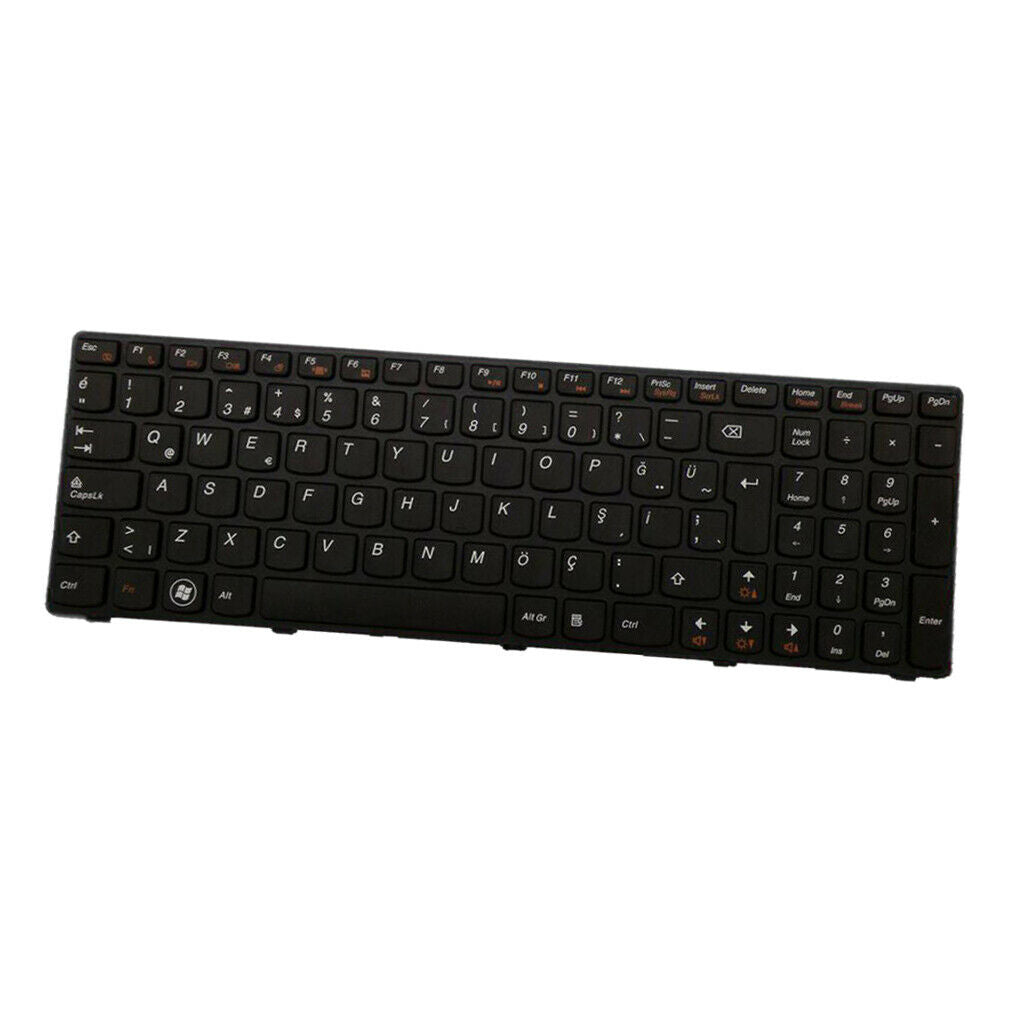 New Black Turkish Keyboard with Frame for LENOVO V575 V580 V580C Z575 Laptop