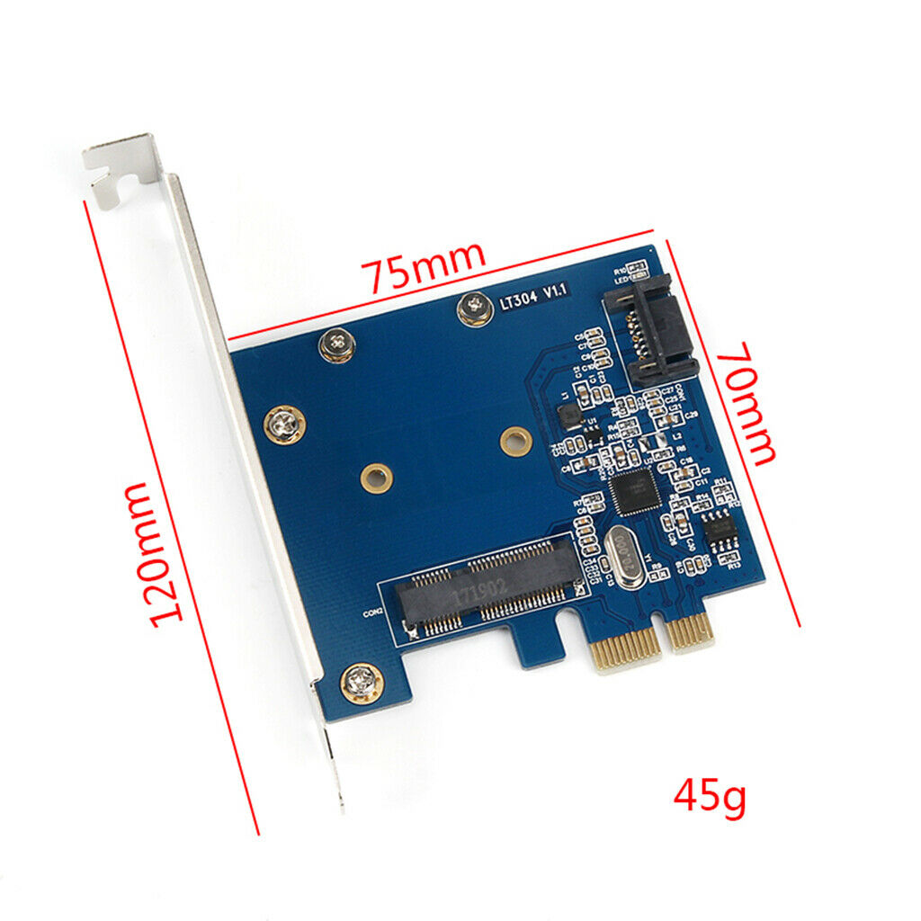 PCI-E to mSATA SSD+SATA3 Combo Expansion Converter Adapter PCIe to SATAIII Card