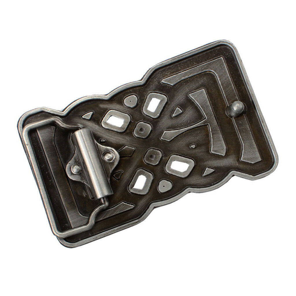 Celtic Pattern Belt Buckle Rectangle Alloy Rodeo