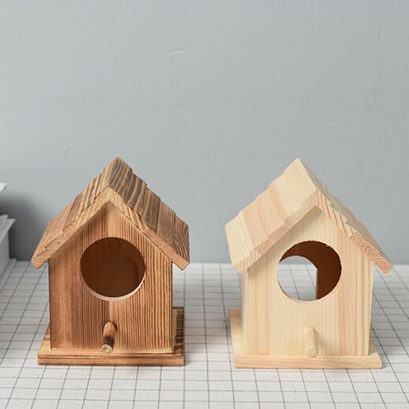 Pet Wood Parakeet Budgie Cockatiel Breeding Nesting Wooden Bird Cage Box