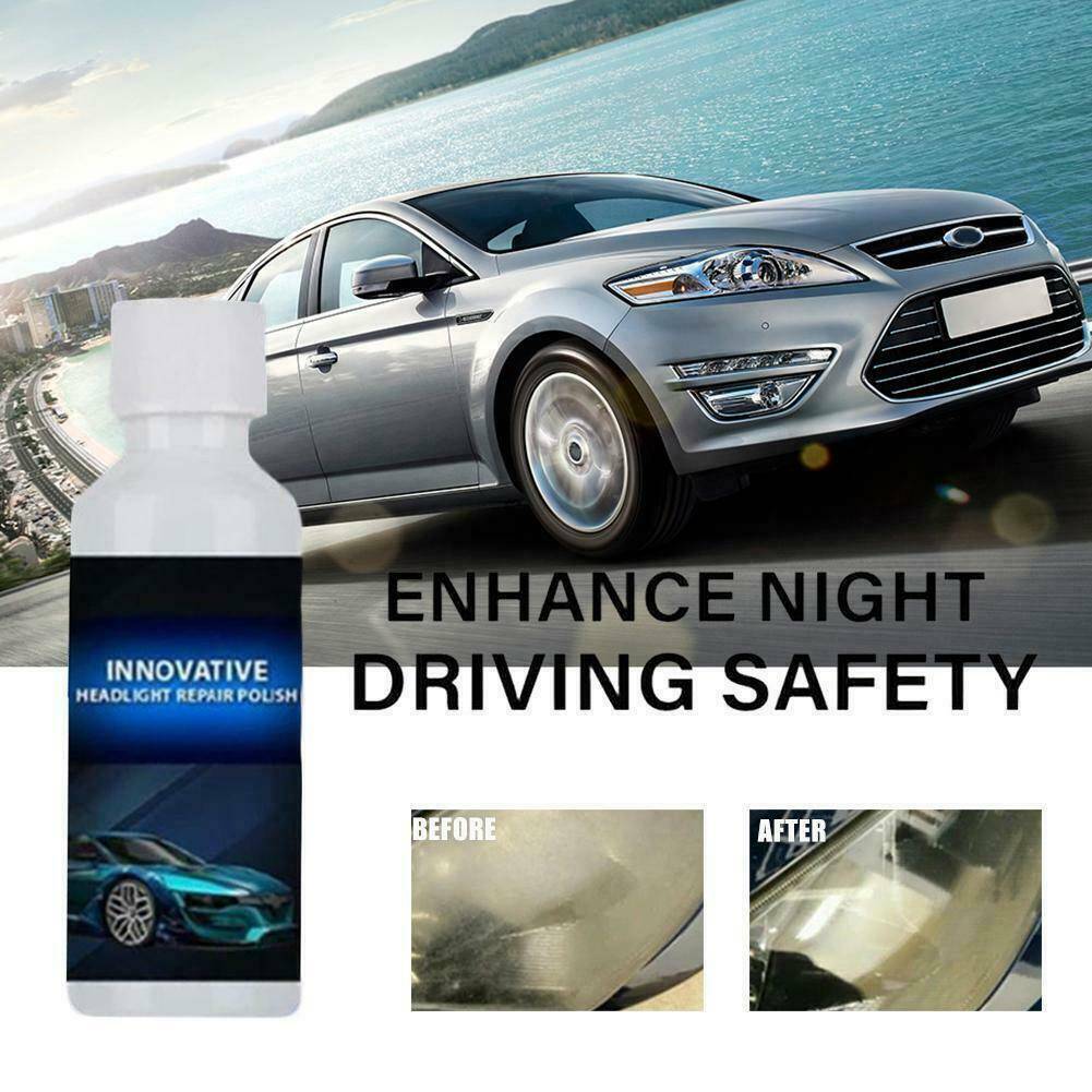 Headlight Renewal Polish Car Repair Kit Headlight Repair Liquid Cleaning New~