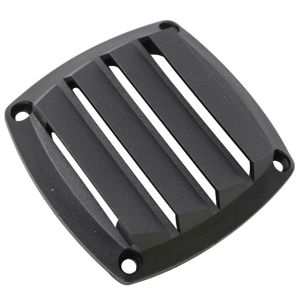 2x 3 Inch Black Plastic Louvered Vents Marine Boat Yacht Hull Air Vent