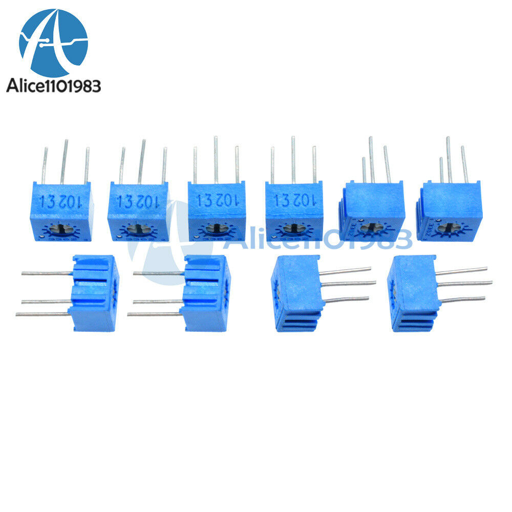 10pcs 3362P-102 3362 P 1K ohm High Precision Variable Resistor Potentiometer