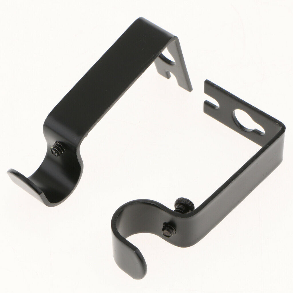 20 Pack Curtain Rod Brackets Set Curtain Rod Holders Easy No Drilling Tap Right