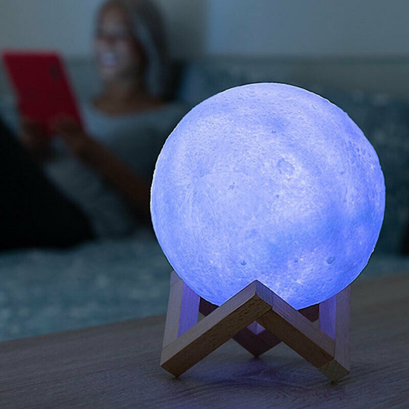 Lamp Moon LED To Control Touch Sensitive - New