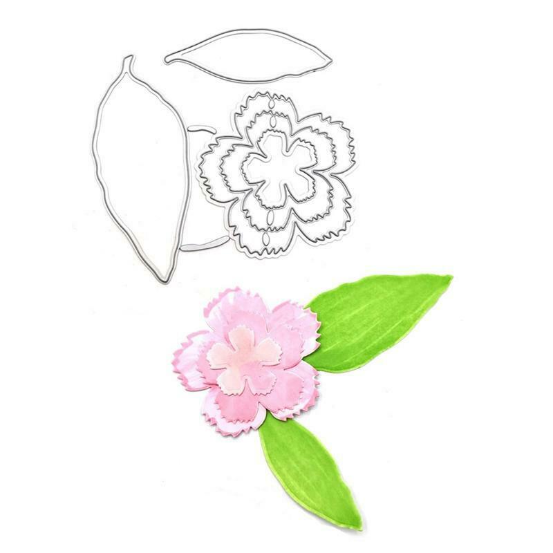 Flower Leaf Metal Cutting Dies Stencil DIY Scrapbooking Album Paper Template