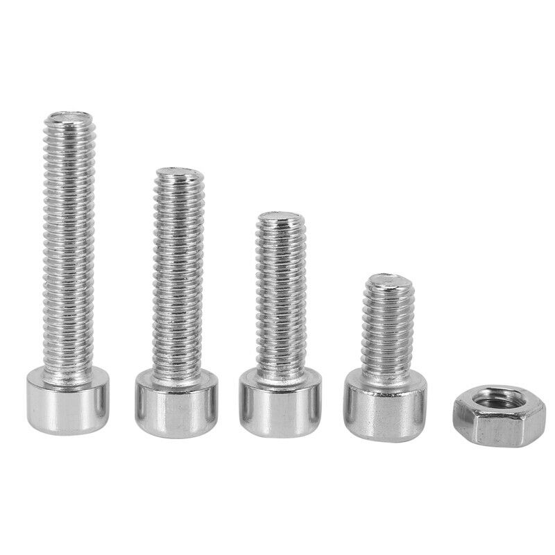 1X(120Pcs M5 Stainless Steel Metric Hex Socket Head Cap Screws Nuts Assortme9R3)