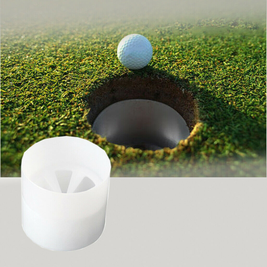 6 Pack Golf Cups Streamline Type Plastic Practice Training Aids Dia. 10.7cm
