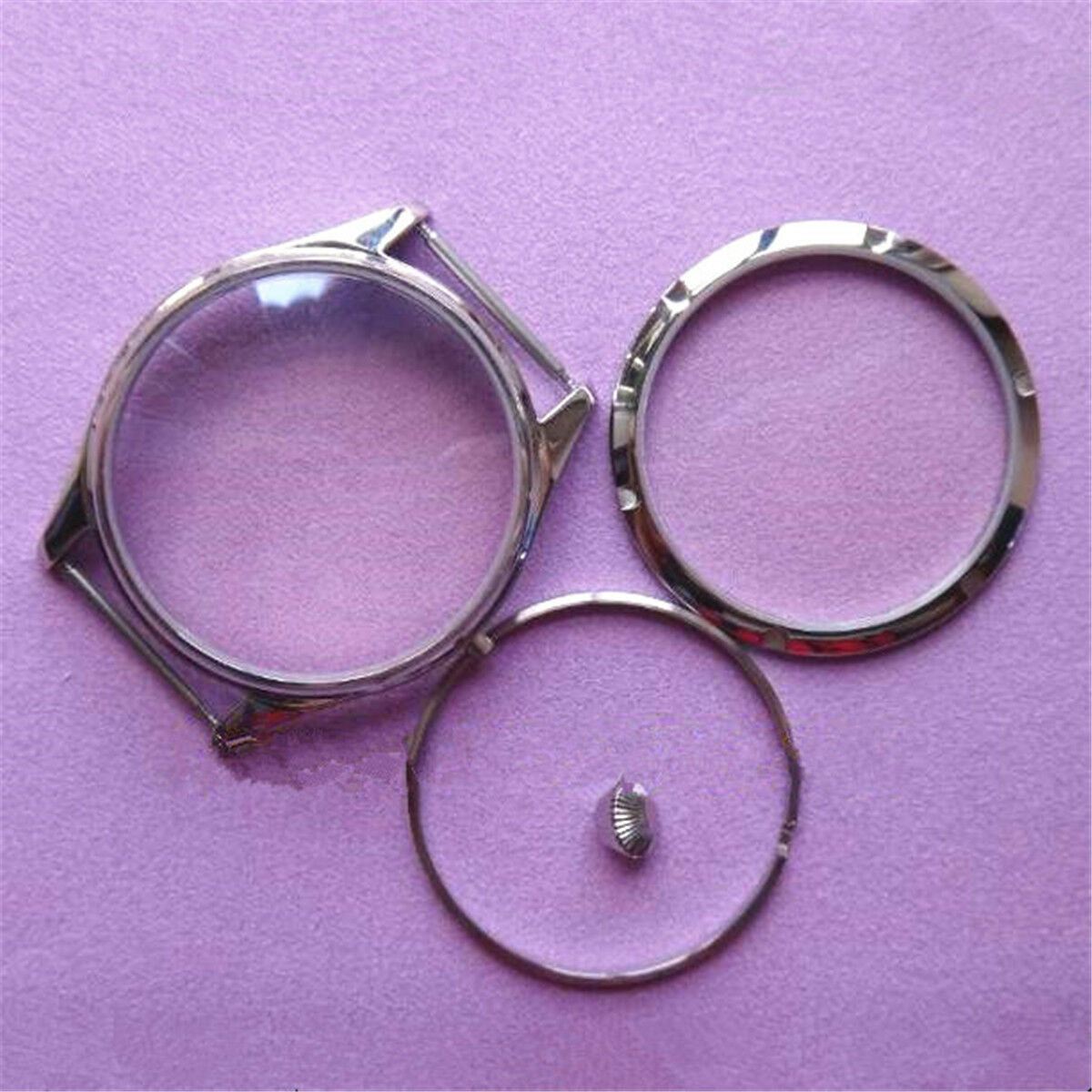 44mm Stainless Steel Watch Case Fit Swiss 6497 6498 Seagull ST3600/3621 Movement