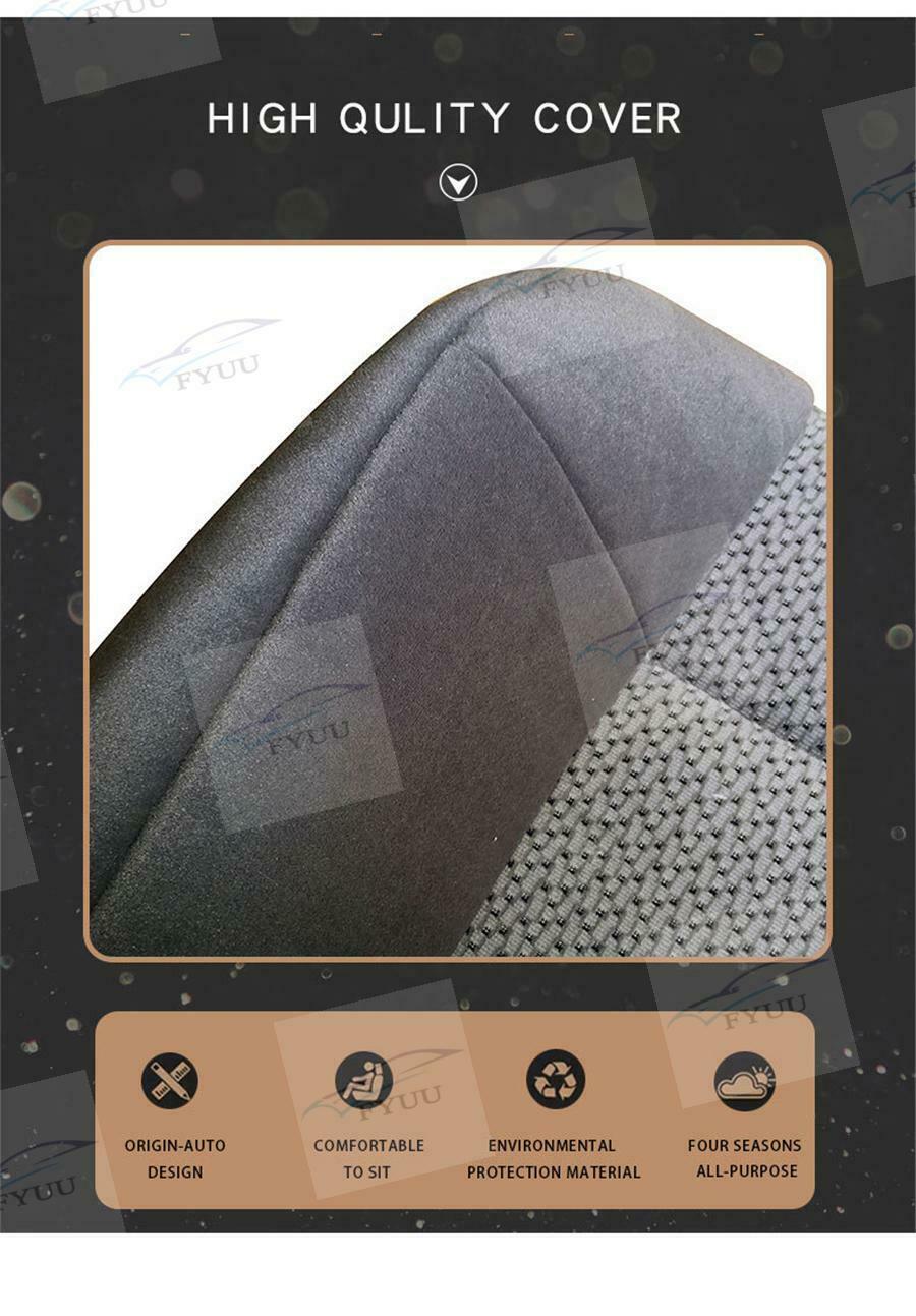 For Ford F150 2001-03 Driver Side Bottom Replacement Cloth Seat Cover Steel Gray