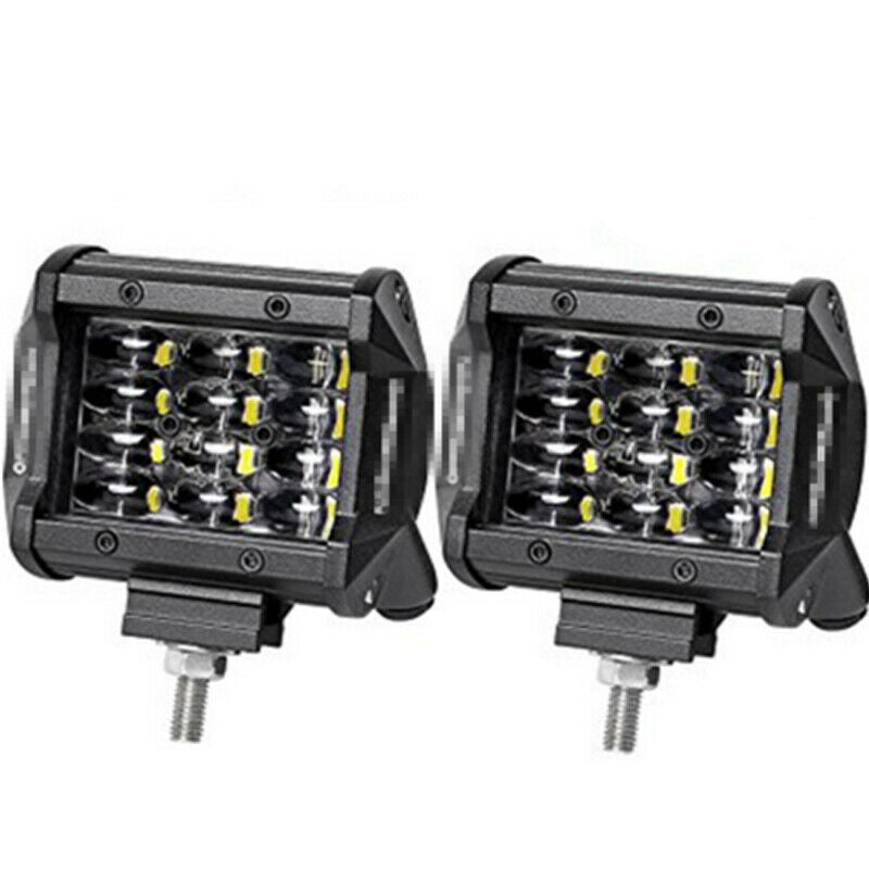 2PCS 4'' 72W LED Shooter Work Light Bar Flood Driving Fog fit for Offroad Trucks