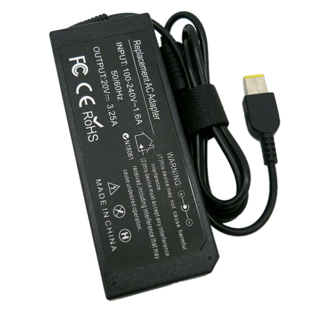 Laptop Power Adapter Cable AC 100-240V 1.6A Input DC 20V 3.25A 65W Output